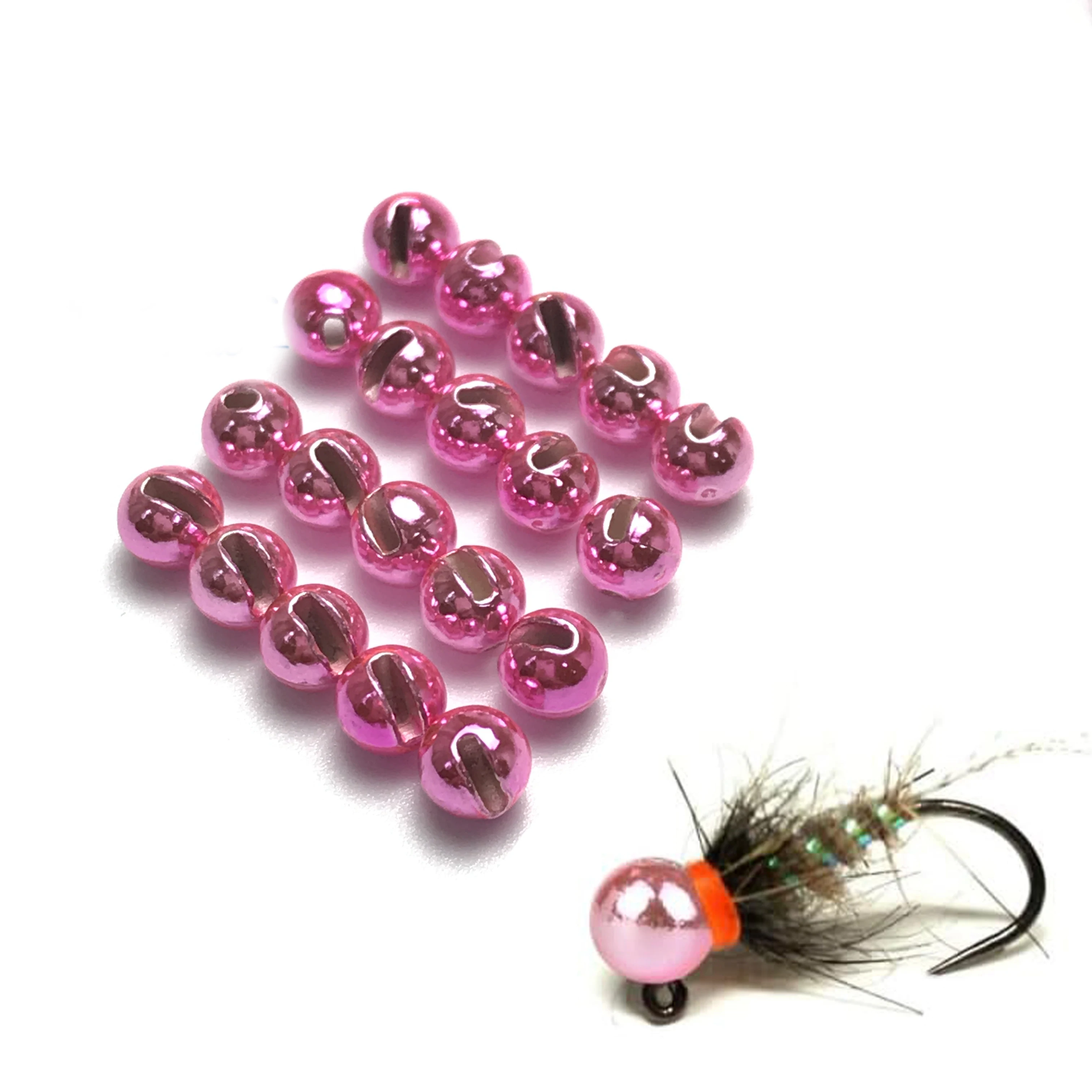 

97% Tungsten Fly Bead Ball Pink for Nymph Trout Carp Slotted Tungsten Beads 2.5mm/3.0mm/3.5mm/4.0mm Golden