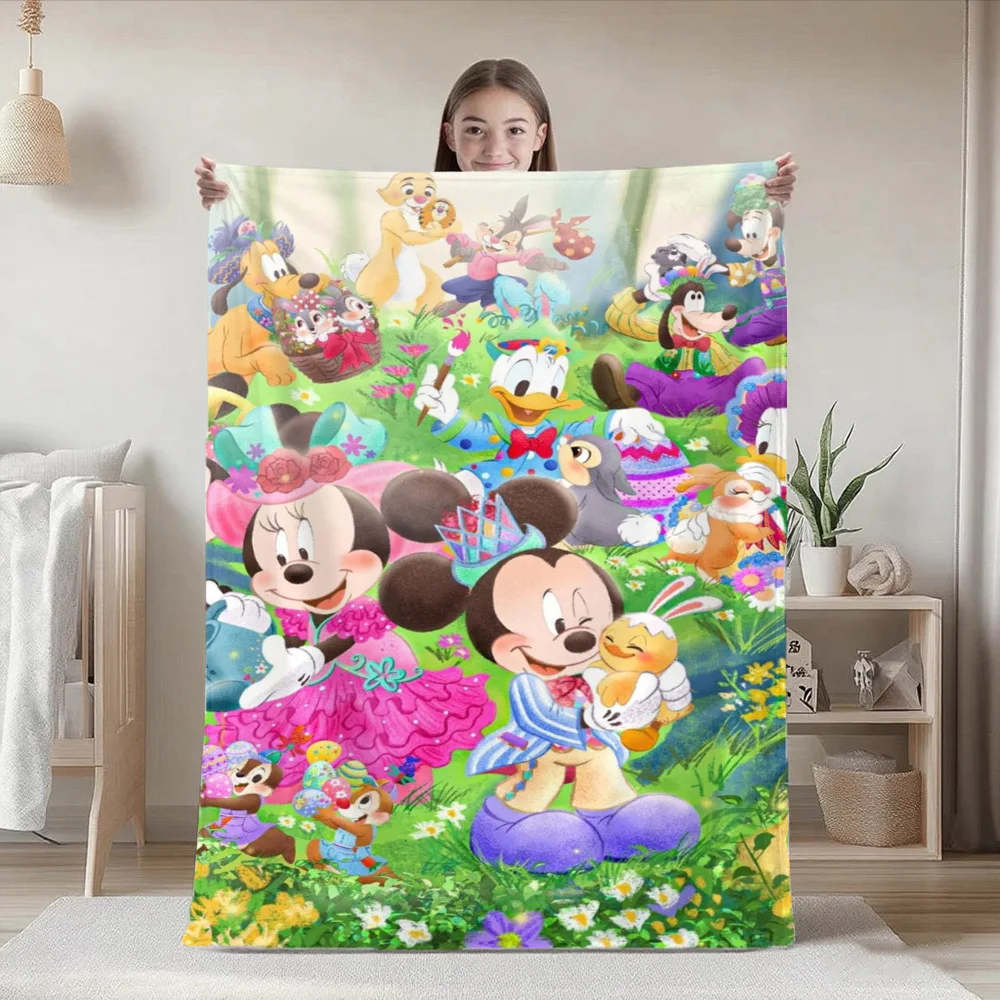 Home and Decoration Cute Fashion Throw Blankets for Beds/sofa M-Minie mouse Blanket for Camping/Traveling Blanket Best Gifts - view 2