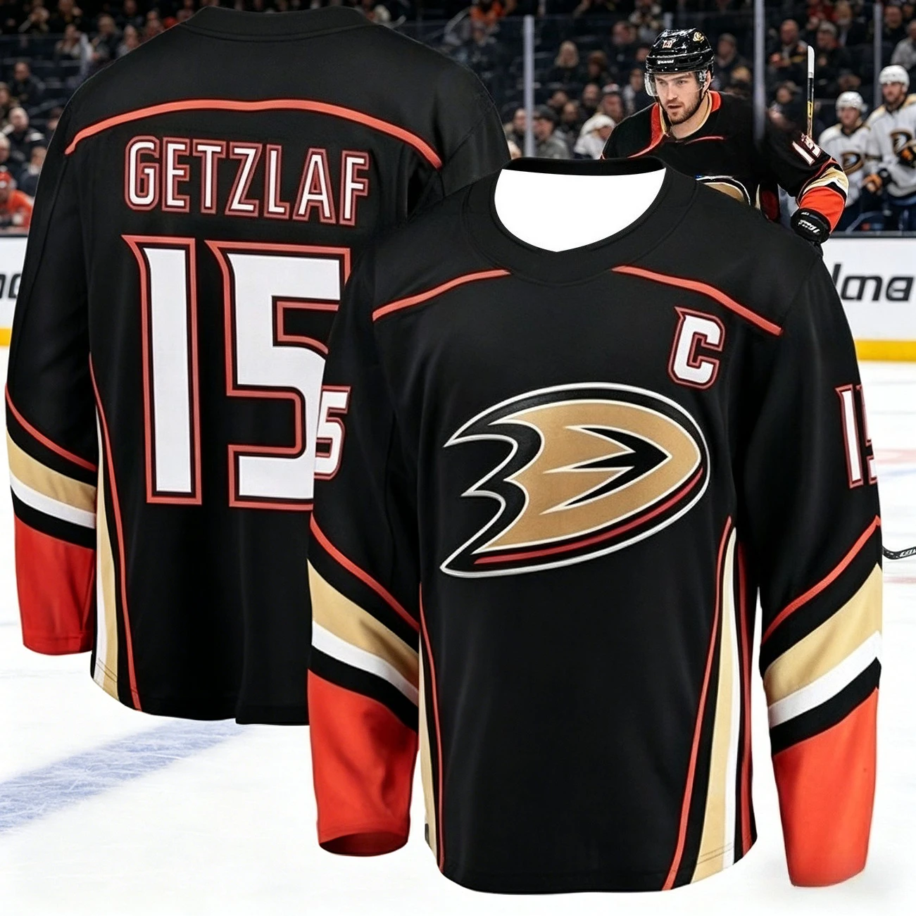 2026 Hit Men's Ice Hockey Training Shirt with Duck Pattern 3D Print, Breathable and Moisture-wicking Long-sleeved T-shirt Kids