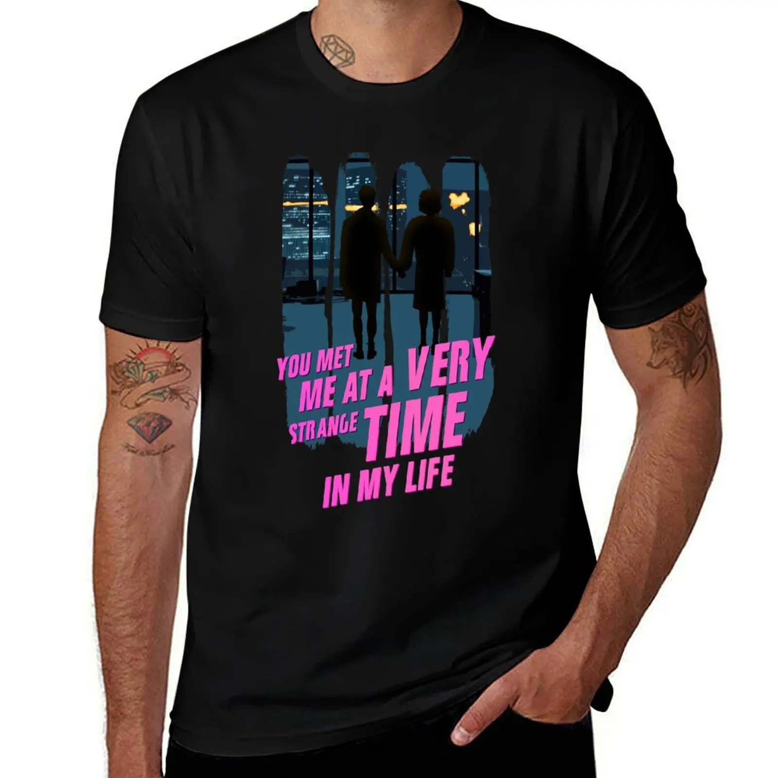 You met me at a very strange time in my life T-Shirt vintage t shirts heavyweights mens clothes