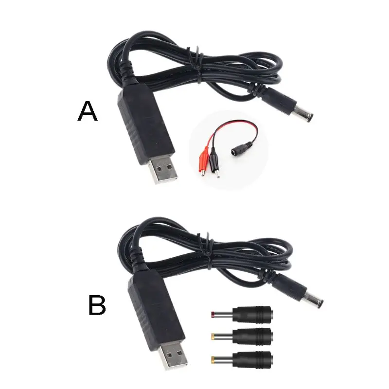 573A USB C PD Type C QC3.0 USB to 5V-12V Step Up Power Supply Cable for Wifi Router LED Light CCTV Camera Durable