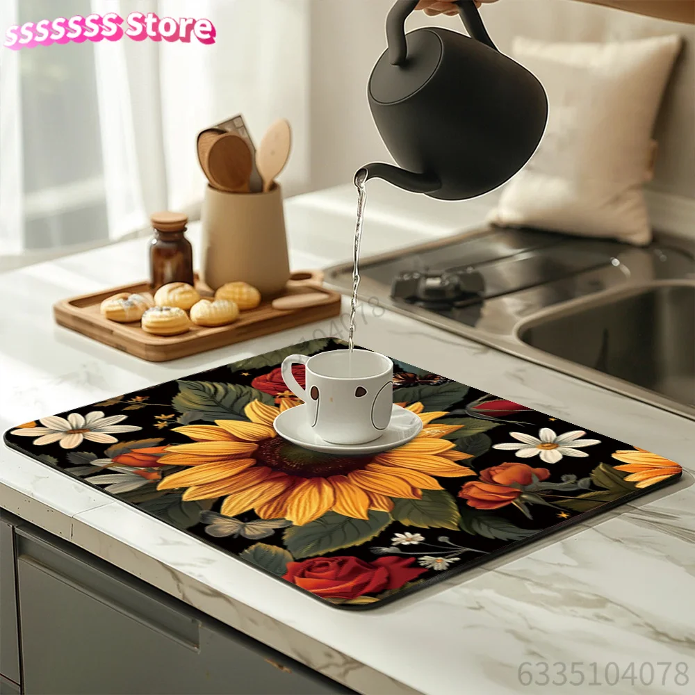 Non-slip backing prevents shifting, offering stable support when you place wet bowls, mugs and cutlery on it.