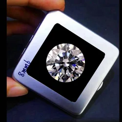 Pretty White Sapphire 12.0mm 6.0Carat Round 8H8A Cut VVS Loose Gemstone For Jewelry Making Gem Beads