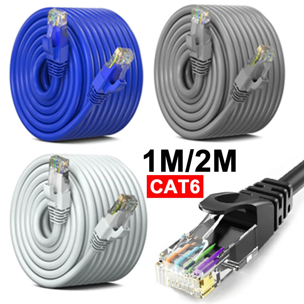 RJ45 UTP High Speed Network Cord Cat6 Ethernet Cable LAN Internet 1000Mbps for Laptop Router PC Router PS5 PC4 3 Xbox Cat6 Cable