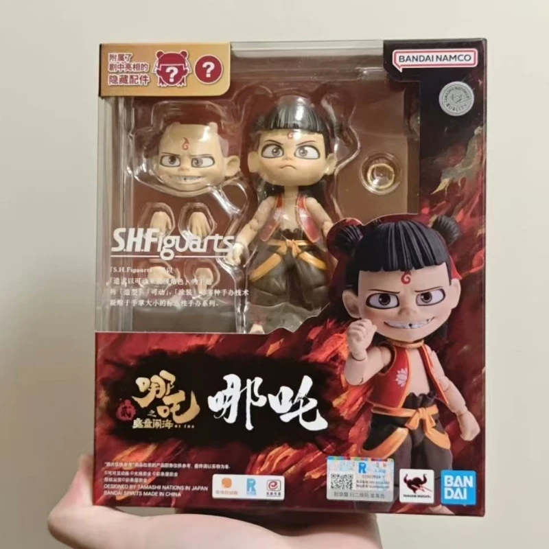 

In Stock Bandai SHF2025 Movie Nezha: The Devil Child’s Trouble Childhood Boy Nezha Ao Bing Mobile Model Collection Figure