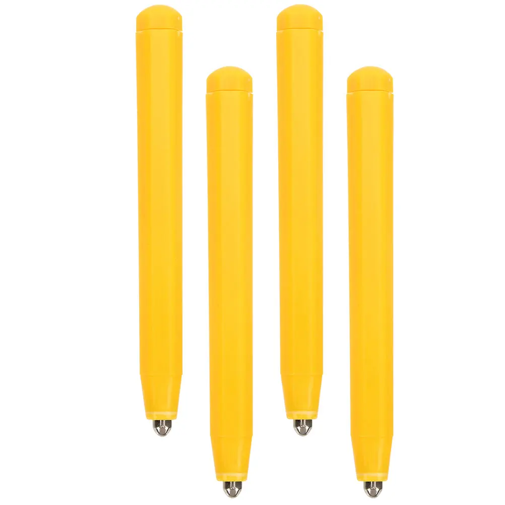 

4 Pcs Drawing Pen Magnetic Replacement Stylus European and American Yellow Plastic Board