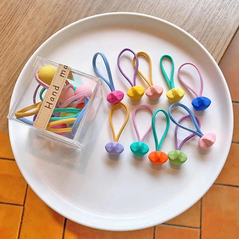 10 Stück Baby-Haargummis – keine Haarschäden, hochelastische Haarseile, Haarbänder für Kinder, Haarschmuck für Mädchen – Detail 3