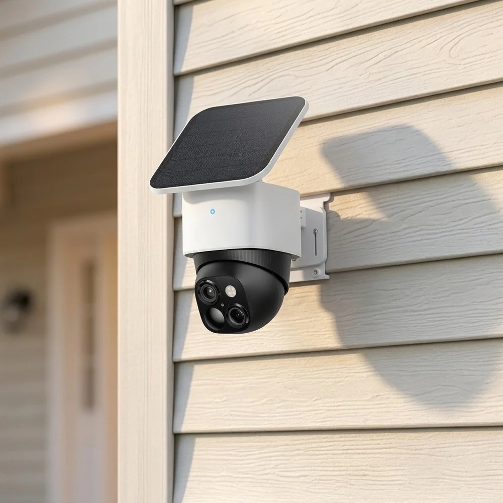 Tool-Free No-Drill Stainless Steel Mount Compatible With Eufy=SoloCam S340 S330 E30 E42= Rustproof Outdoor Security Camera Clip
