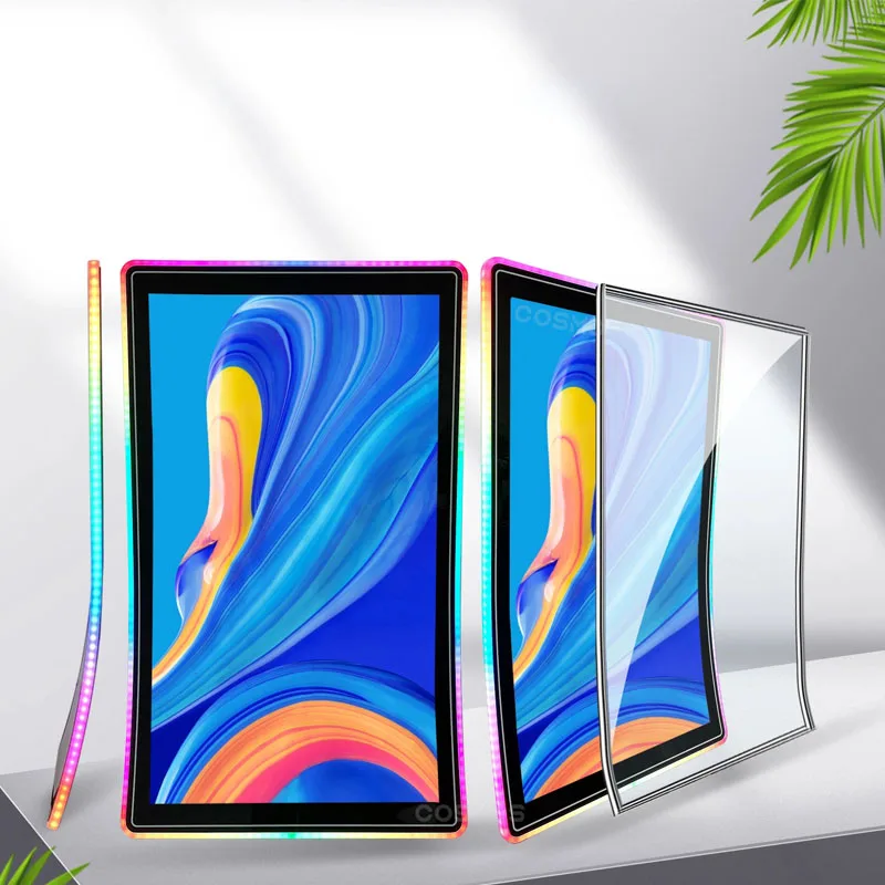 عرض 23.6 32 43 بوصة شاشة منحنية رخيصة لافتات رقمية وعرض لعرض الألعاب