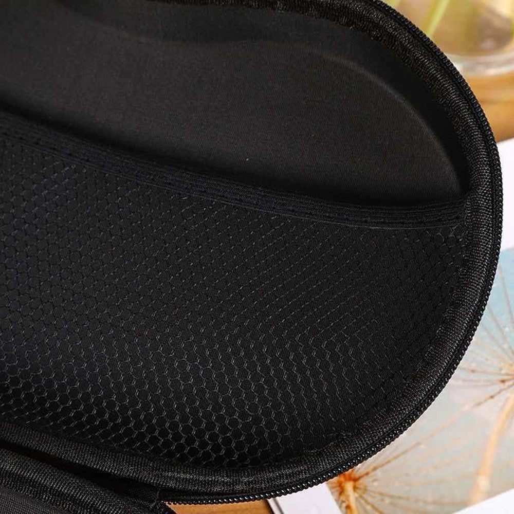 EVA Hard Shell Bra Storage Case Portable Travel Lingerie Organizer with Lace Trim & Handle for Women