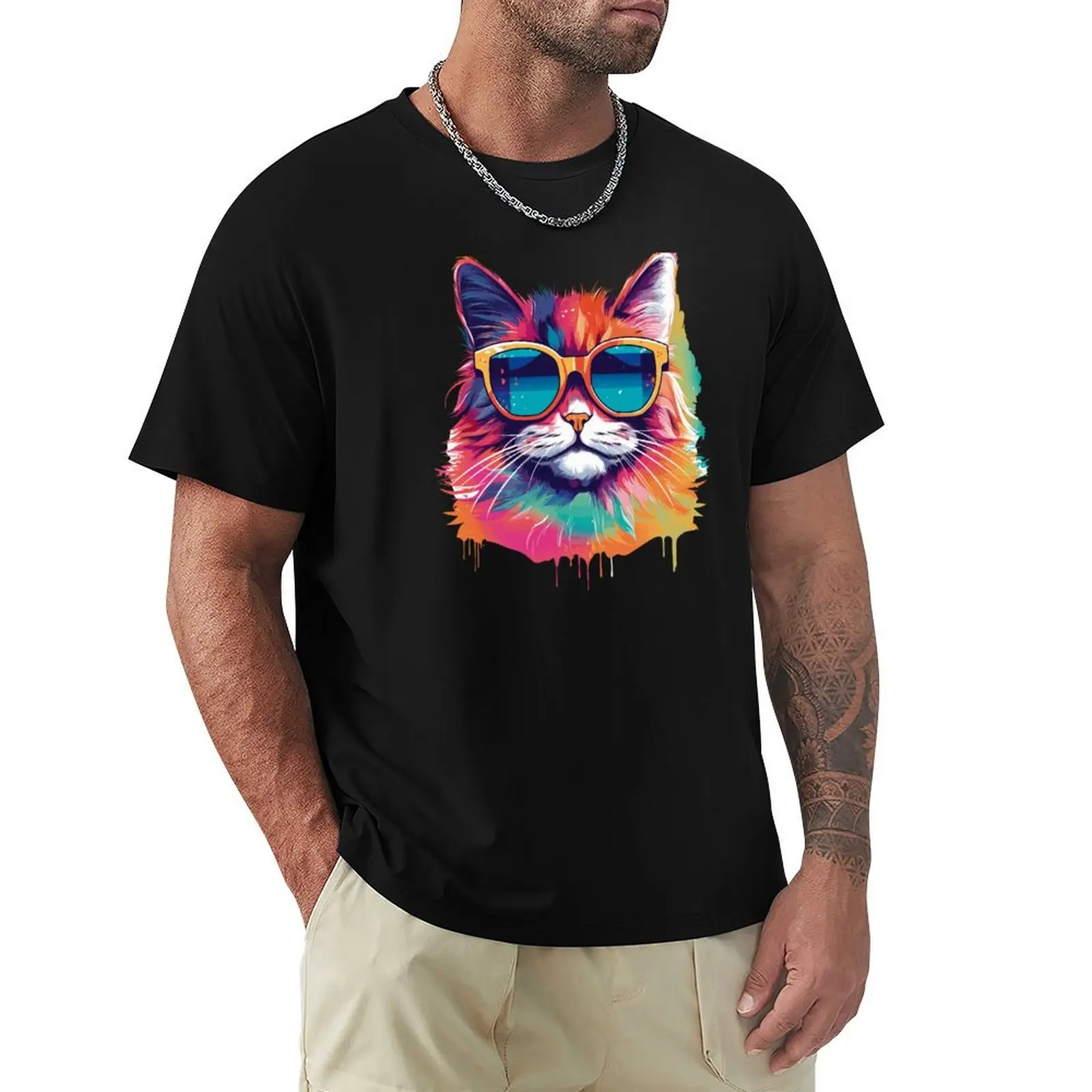 Cool cat T-Shirt Quick Dry Light Sports T-Shirt