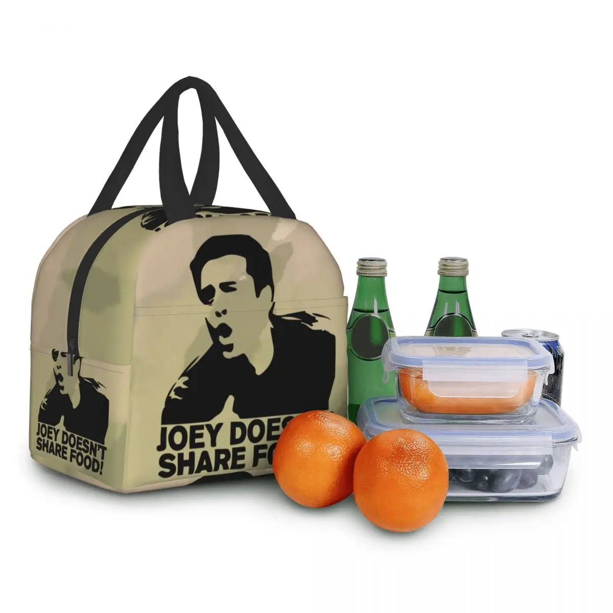 Joey Doesn\'t Share Food Insulated Lunch Bag for Camping Travel Leakproof Thermal Cooler Friends Lunch Box Women Children