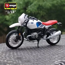 Bburago 1:18 BMW R nineT Urban GS Alloy Motorcycle Model Diecasts & Toy Simulation Model Vehicles Small Car Toys Children Gifts