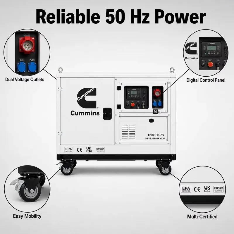 Electric Governor Genset Set 20kVA 50kVA 100kVA 200kVA 300kVA 400kVA 400V Generators with Engine & Motor