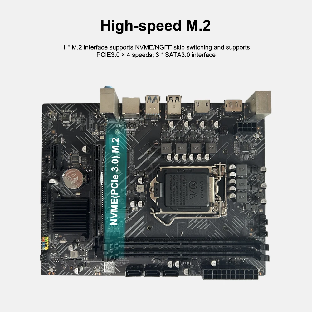 لوحة أم SEJISHI H510 M-ATX placa mae LGA1200 DDR4 PCIE 3.0 SATA3.0 M.2 3200MHz CPU تدعم 10/11 Gen لوحة أم للمعالج