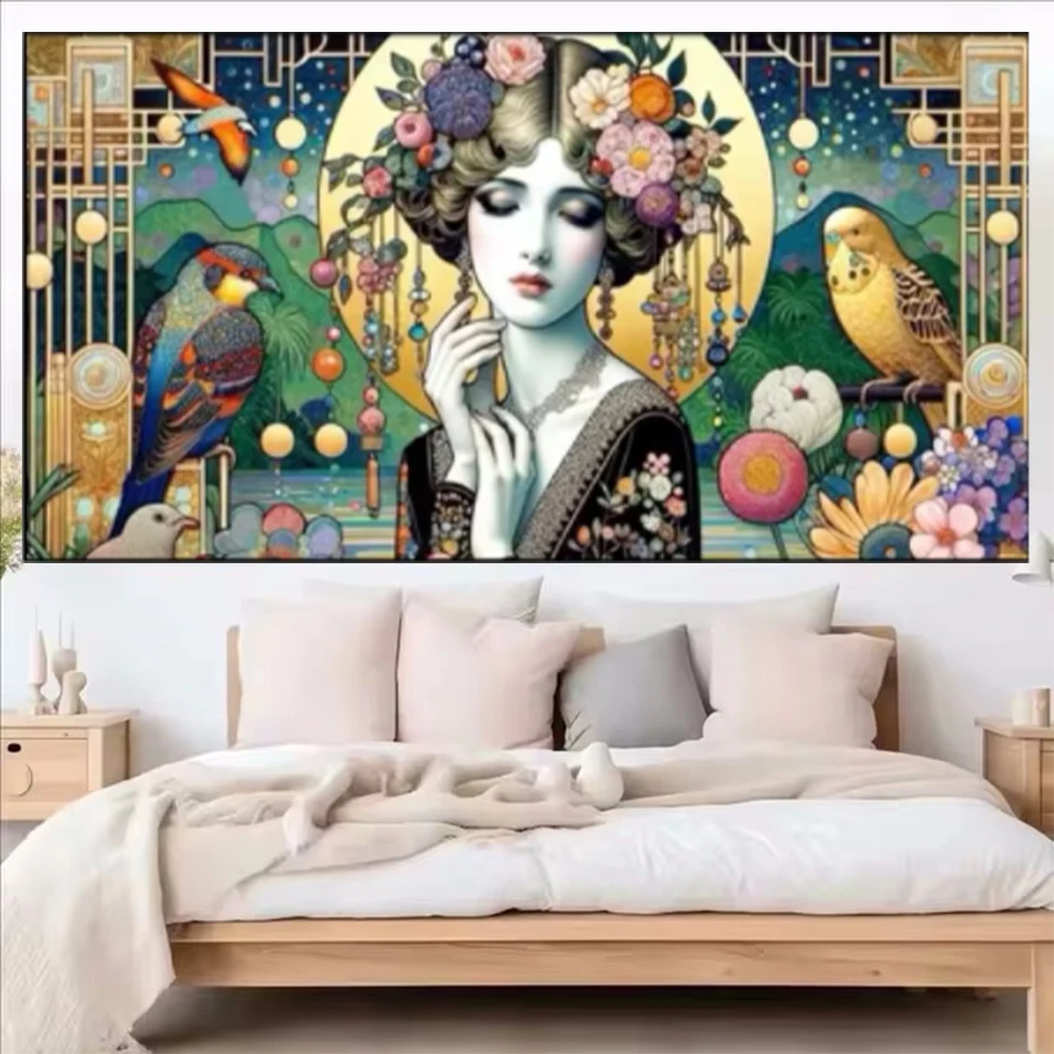 

Klimt Style With A Beautiful Beautiful WomanNew DIY 5D Diamond Painting Full Diamond Embroidery Mosaic Cross Stitch Kits