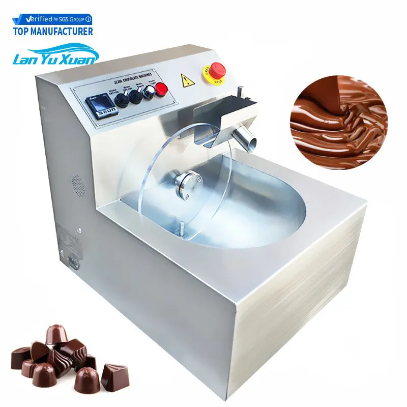 China Supplier Multi-function 8/15/30/60/100 Kg Per Hour Capacity Chocolate Melting/Tempering/Coating Machine with Cheap Prices