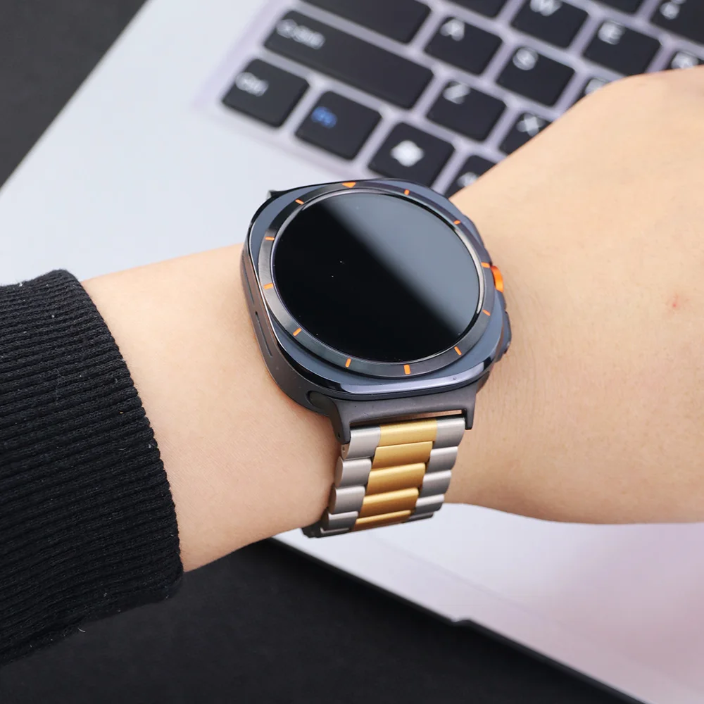 Metallarmband für Samsung Galaxy Watch Ultra2 2026 2025 Luxus Herrenarmband Edelstahlarmband für Samsung Galaxy Ultra 47mm. – Detail 7