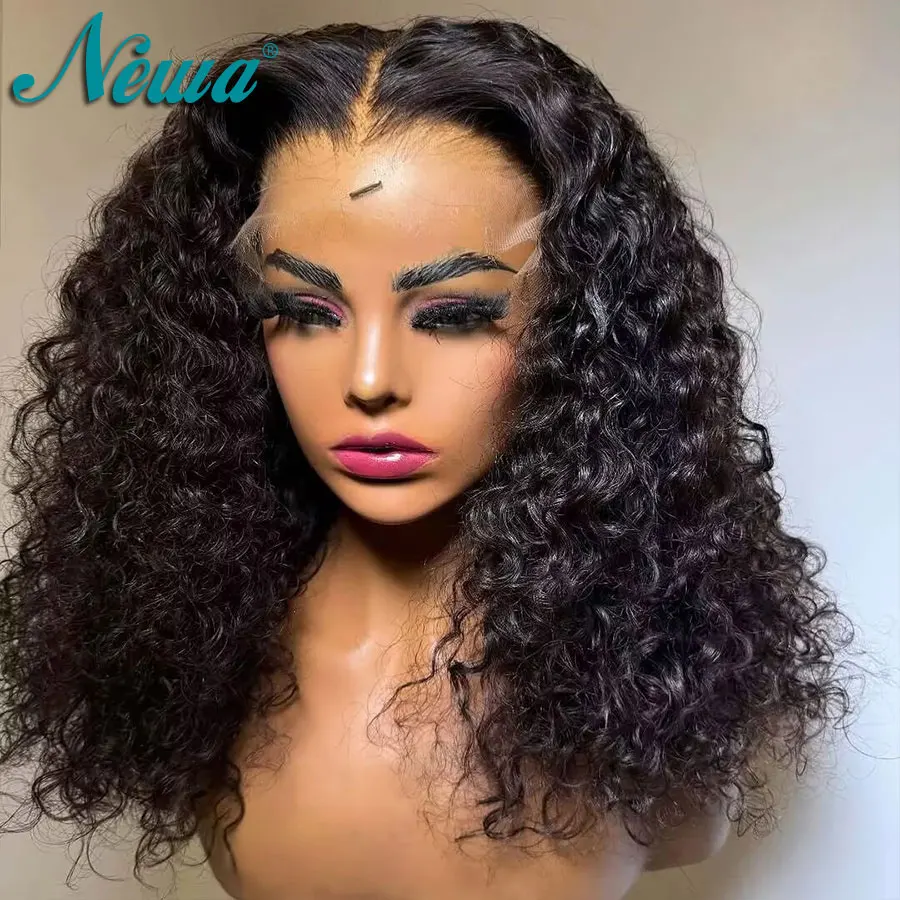 

9x6 Invisible HD Lace Water Wave Wig Melt Skins Pre Pluck Human Hair 13x4 13x6 HD Frontal Wig Deep Wave Curly Lace Closure Wigs