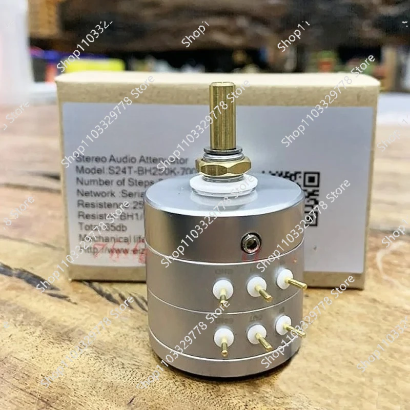 24-level stepping potentiometer 10K 50K 100K 250K power amplifier upgrade dual stereo potentiometer