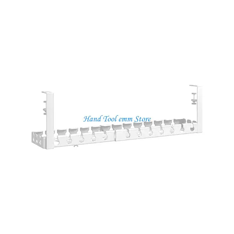 H37F Under Desk Practice Cable Planner Retractile Cord Management Mild Steel Office Home Use