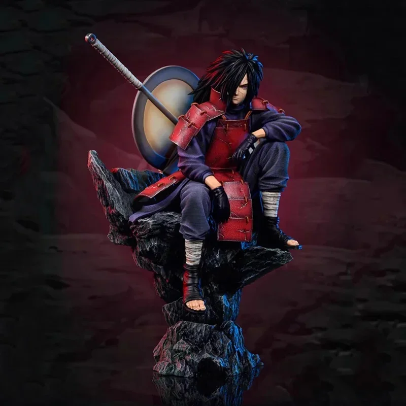 28cm Naruto Anime Action Figures GK Uchiha Madara Figures PVC Collection Model Peripheral Toys Desktop Decoration Toy Kids Gifts