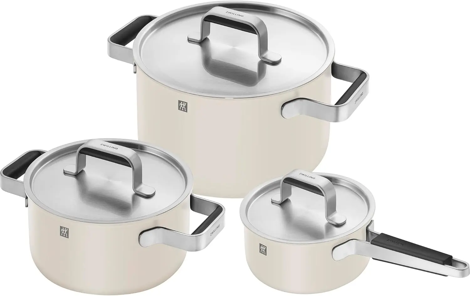 

Pure 6-pc Stainless Steel Cookware Set, Ivory