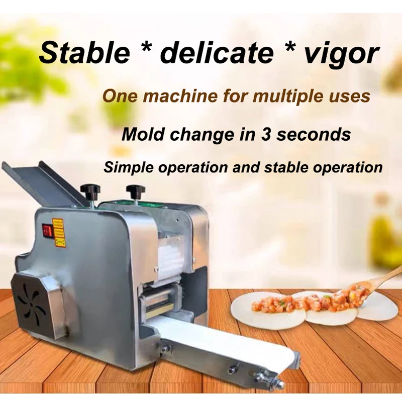 Commercial Automatic Dumpling Wrapper Machine Gyoza Wonton Skin Making Maker