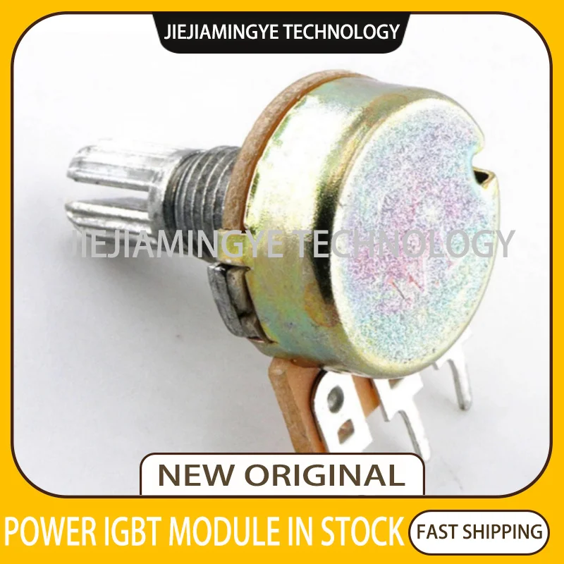 NEW Dual single potentiometer WH148 adjustable B1K 2K5K10K20K 50K 100K 500K handle 15 20MM