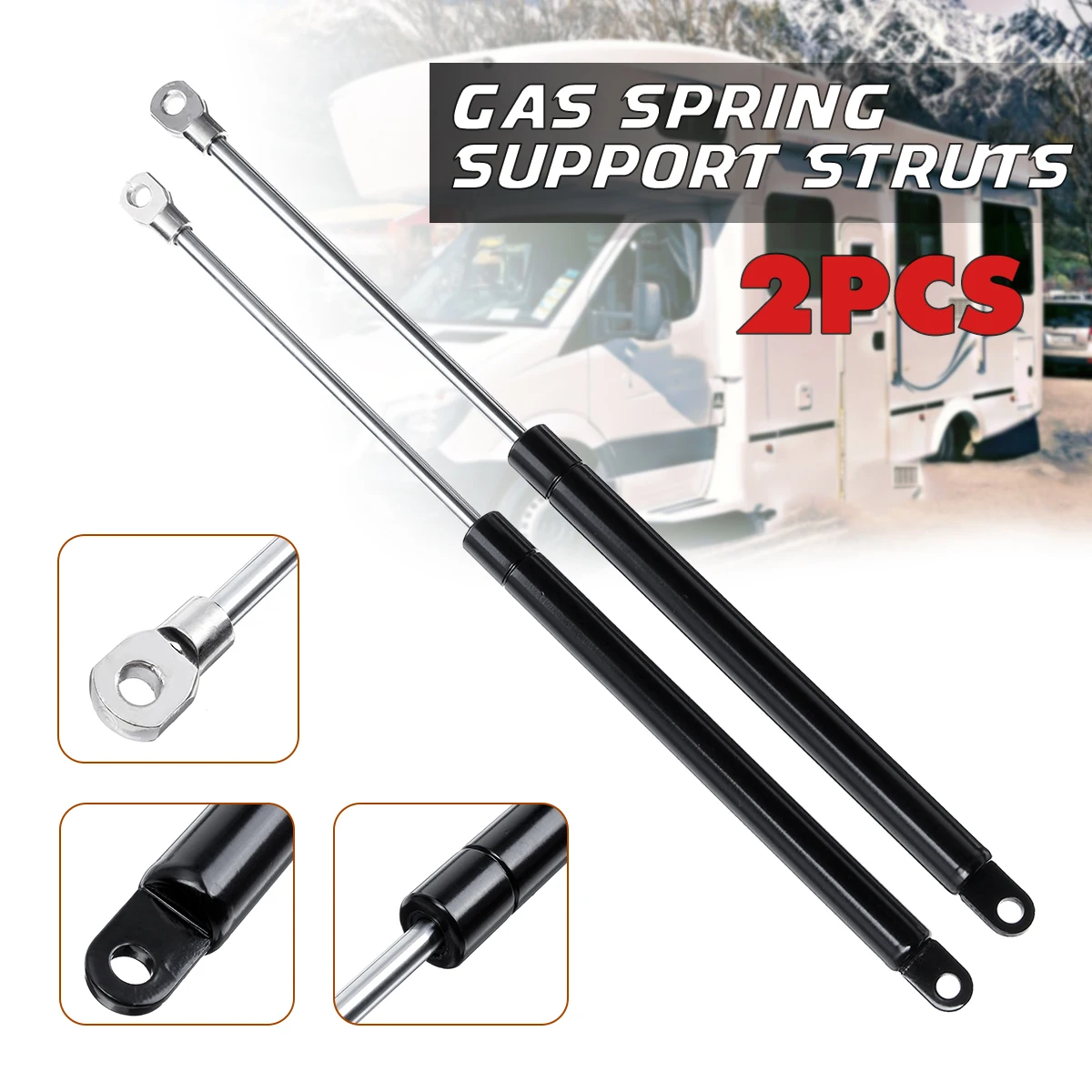 

1Pair 330mm 40N Gas Struts Replacement Caravan Motorhome Support Gas Spring For Seitz Heki Caravan Hatch Skylight