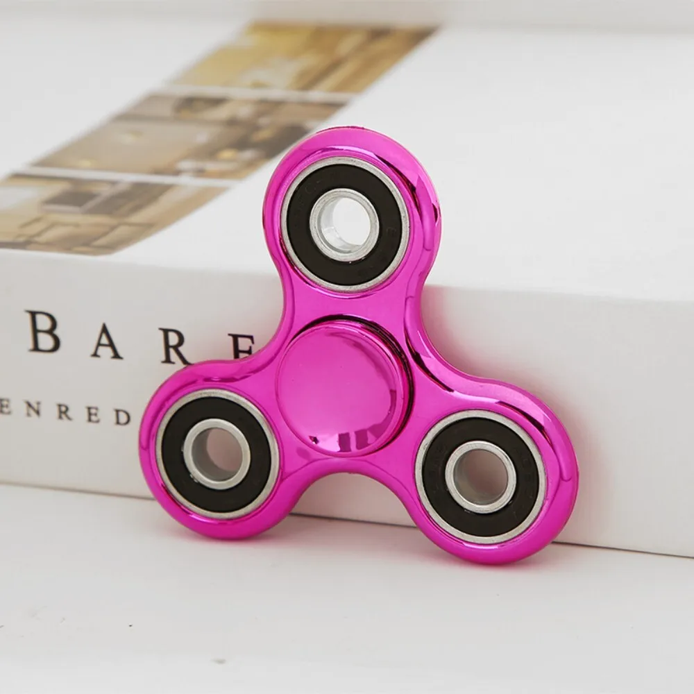 Fidget Spinner lumineux coloré pour adultes et enfants, jouet anti-Stress lumineux galvanisé et clignotant pour jouer sensoriel des mains