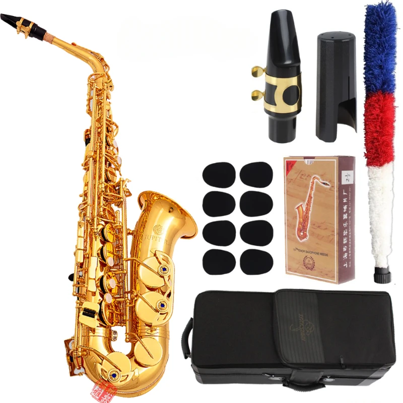 Jupiter JAS-767GL Alto Eb Tune Saxophone New Arrival Brass Gold Lacquer Music Instrument E-flat Sax With Case Accessories