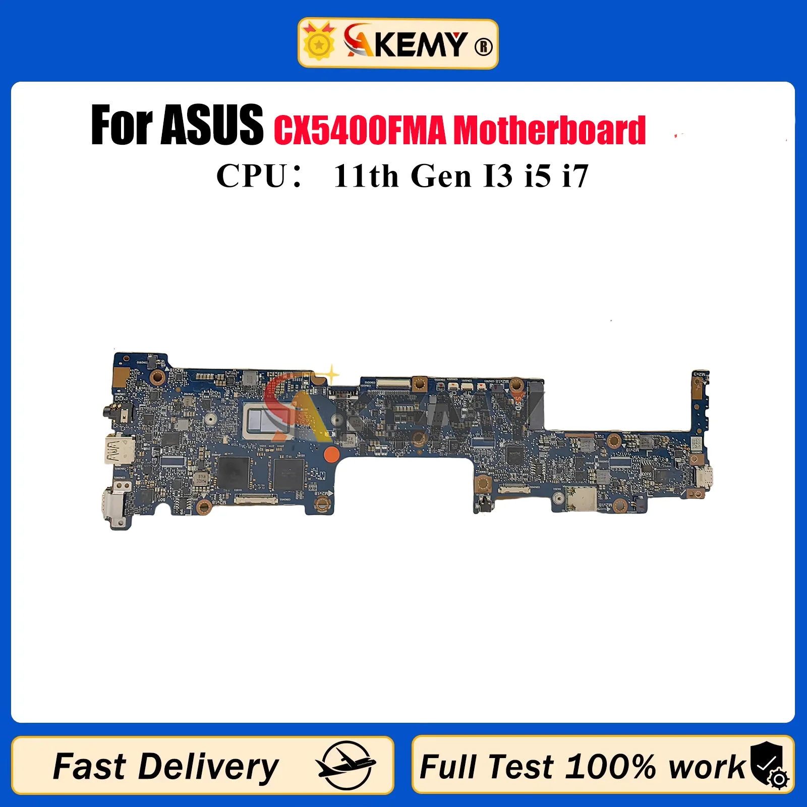 

CX5400FMA Laptop Motherboard For ASUS Chromebook Flip CX5 CX5400F CX5400FMA Mainboard With 11th Gen I3 i5 i7 100% tests OK stk