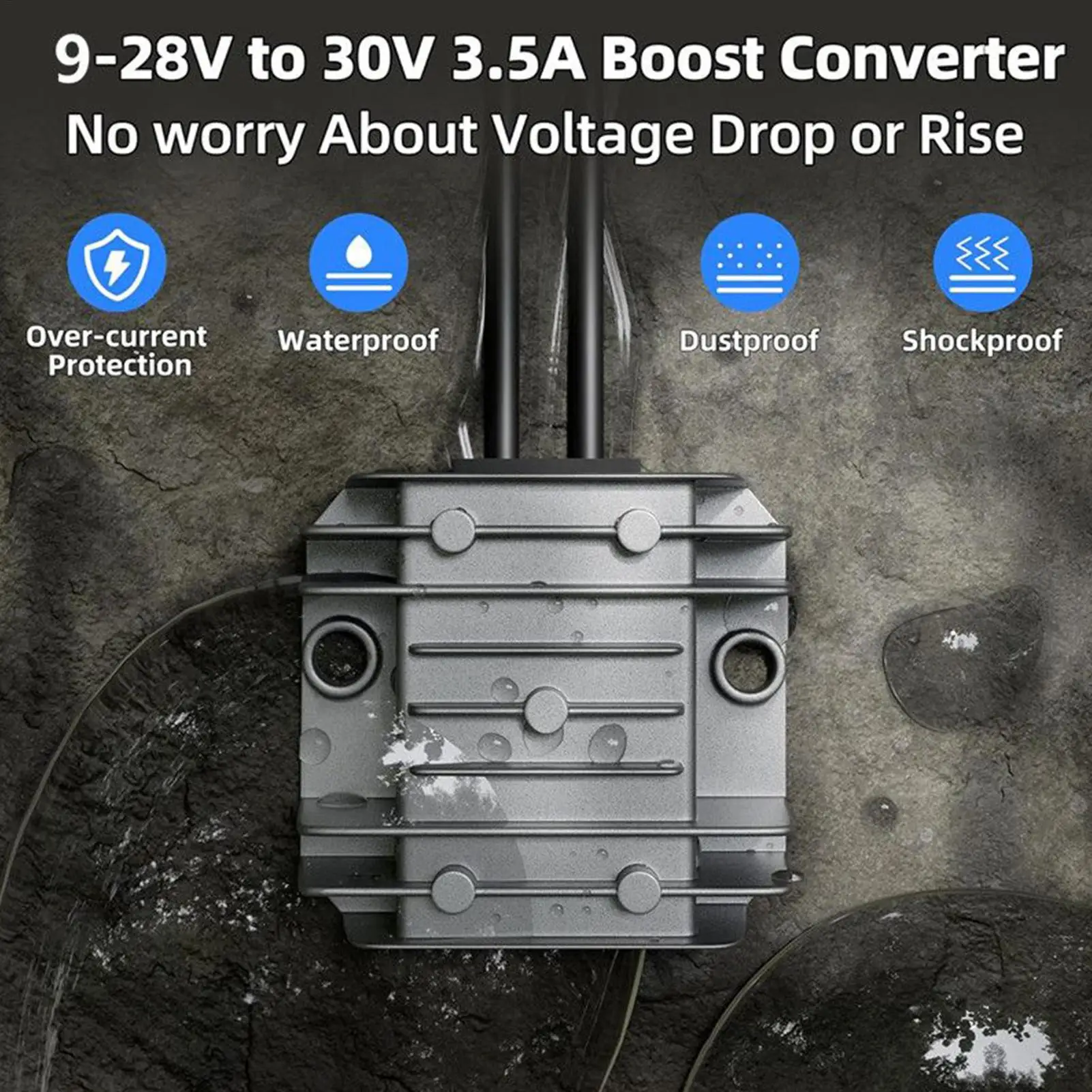 

Travel Power Converter 112V/24V To 30V 3.5A Charger Adapter Transformer Voltage Boost Converter for RV Travel Car Camper Truck
