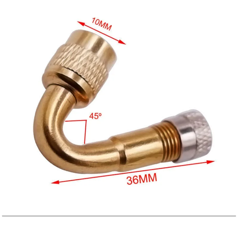 45/90/135 Degree Angle Brass Auto Air Tyre Valve Extender Auto Motorcycle Valve Adaptor Tyre Inflatable Tube Extension Adapter