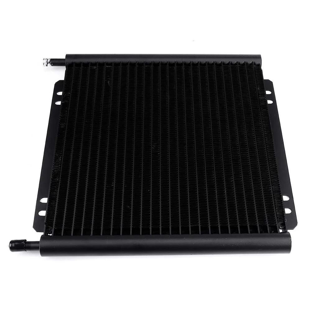 

25 Row Universal Oil Cooler Aluminum Transmission Oil Cooler Automatic Stacked Plate Oil Cooler Radiator Car Accessories-ABQA