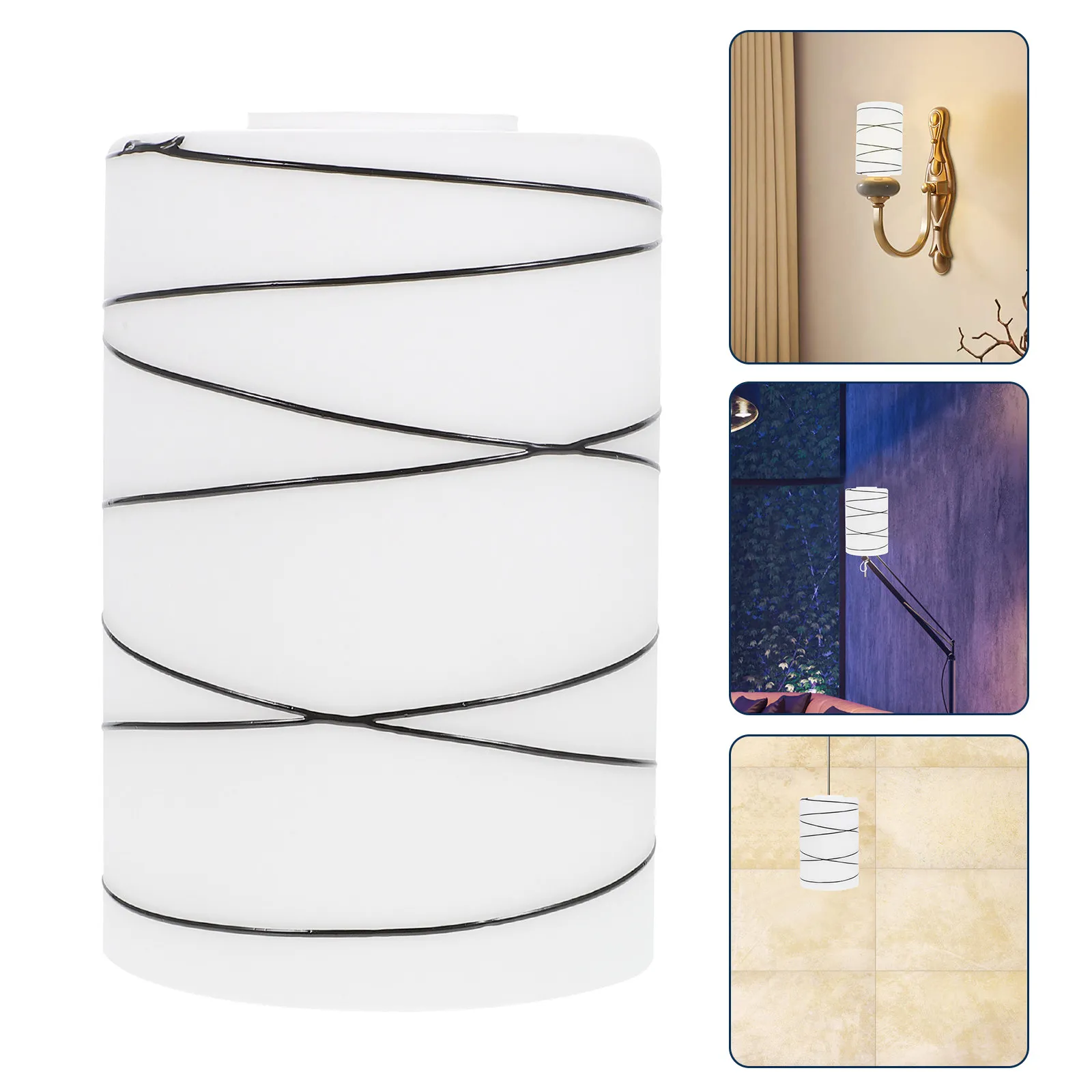 マットガラスランプシェード装飾天井ランプシェード簡単設置防塵ライトカバーホームオフィスレストラン用