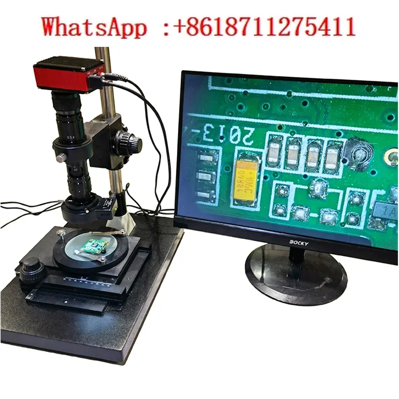 Coaxial light single tube microscope continuous zoom high-definition stereoscopic video