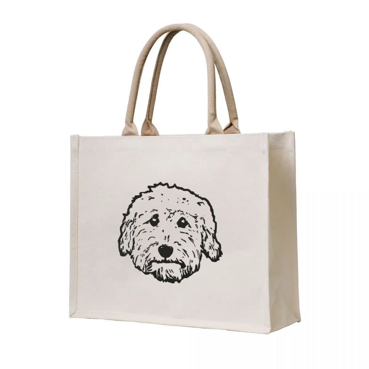 

Goldendoodles! Labradoodles - any adorable doodle dog in black and white Tote Bag Big bag Shopping bags tote bag canvas