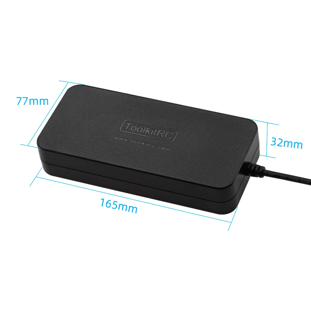ToolkitRC ADP200 V2 Power Adapter 200W DC 19.5V 10.3A XT60 Output Model Toy Car Accessories Suitable For Charger M6D M8P M7 M9