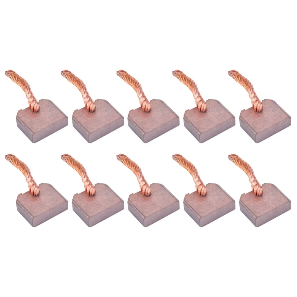 10 Pcs 8x25x21mm Carbon Brushes J458 Durable Motor Brushes High Performance Low Noise and Spark Power Tool Contacts for FT-128