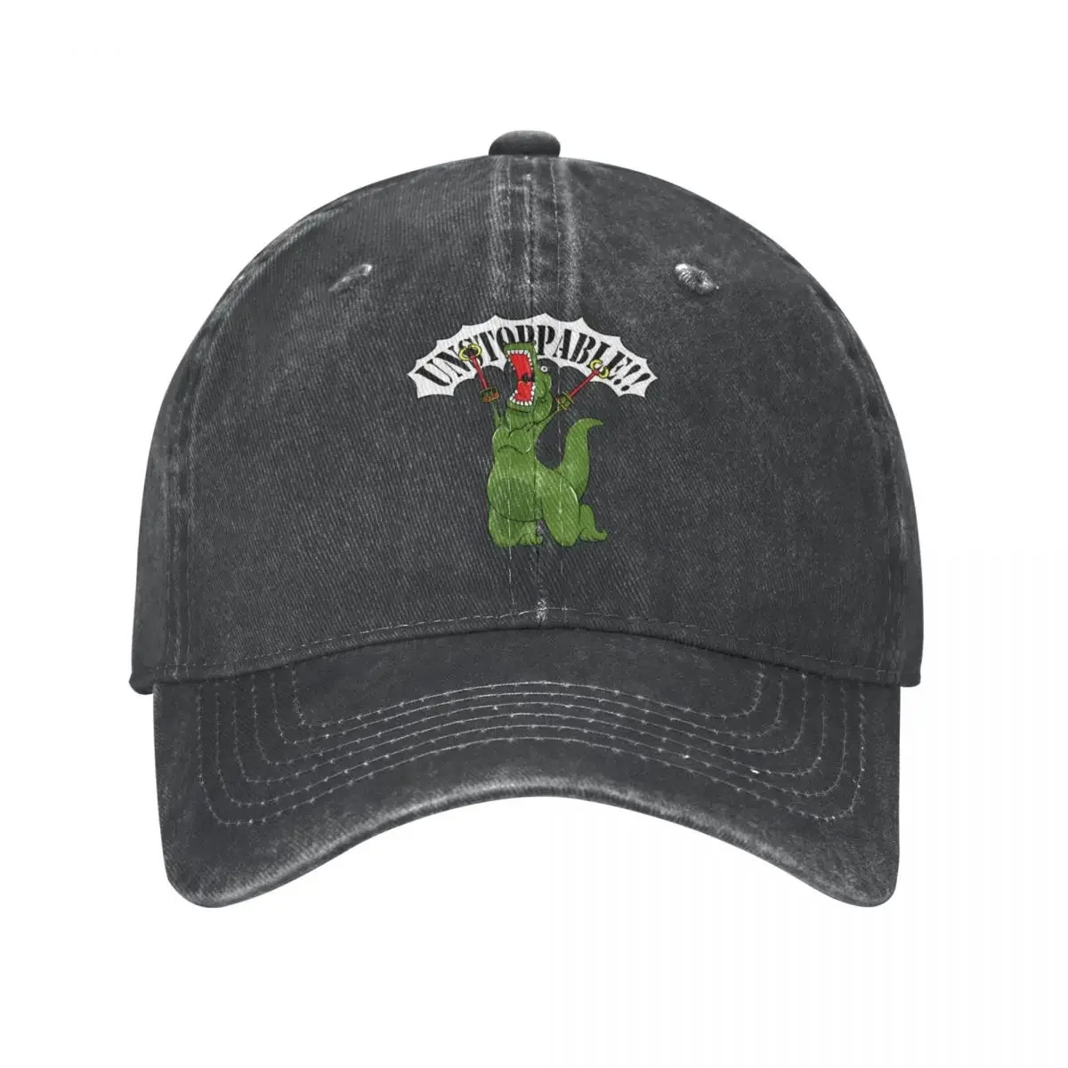 Baseball Cap Snapback Sun Hats Unstoppable T-Rex Summer Visor Cap Dinosaur Lovers Cartoon Washed Washed 100% Cotton Casquette