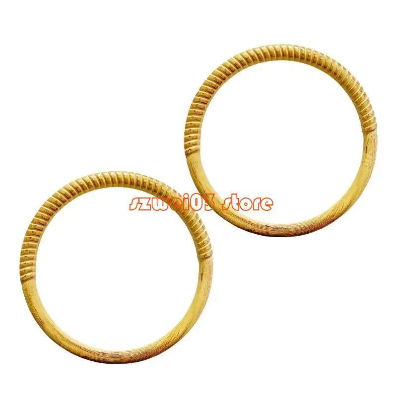 

D46C 2PCS Пластиковая моделируемая ратуша круглой ручки замены сумочки для энтузиастов крафта и ткачества