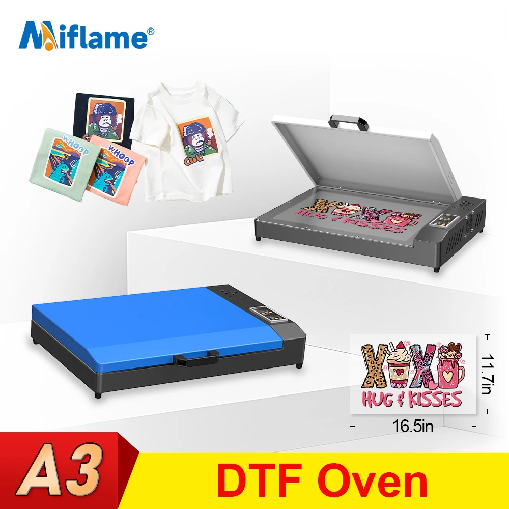 

A3 DTF Oven Dryer with Temperature Control DTF PET Film Curing OVen with Smoke Purifier Heater DTF Transfer Hot Melt Powder Oven