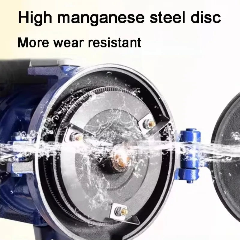 Электрическая шлифовальная машина для кормов для птицы, 220 В, сверхмощная шлифовальная машина для сухого и влажного зерна, подходит для кукурузы, пшеницы и домашнего использования на небольшой ферме