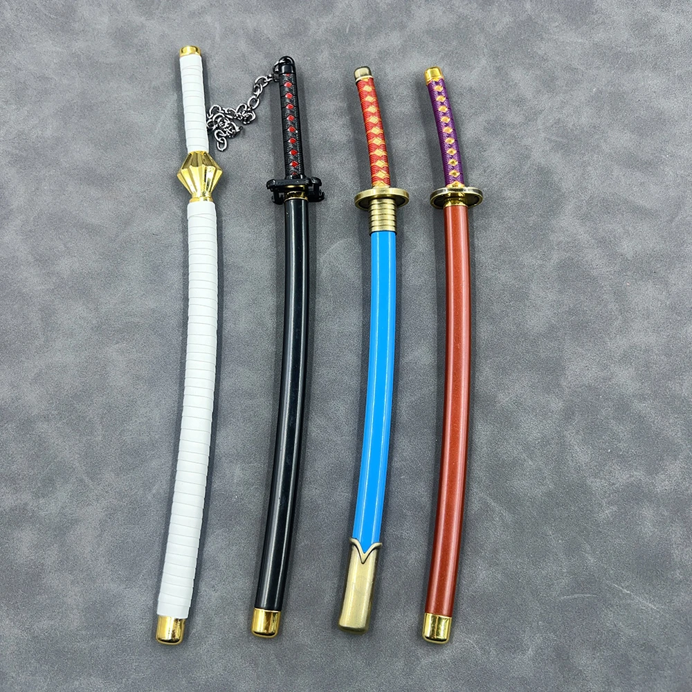 Réplica de Zaraki Kenpachi Nozarashi, Katana Tensa Zangetsu de Ichigo Kurosaki de la Serie de Anime Bleach, Modelo de Metal, Adorno, Regalo