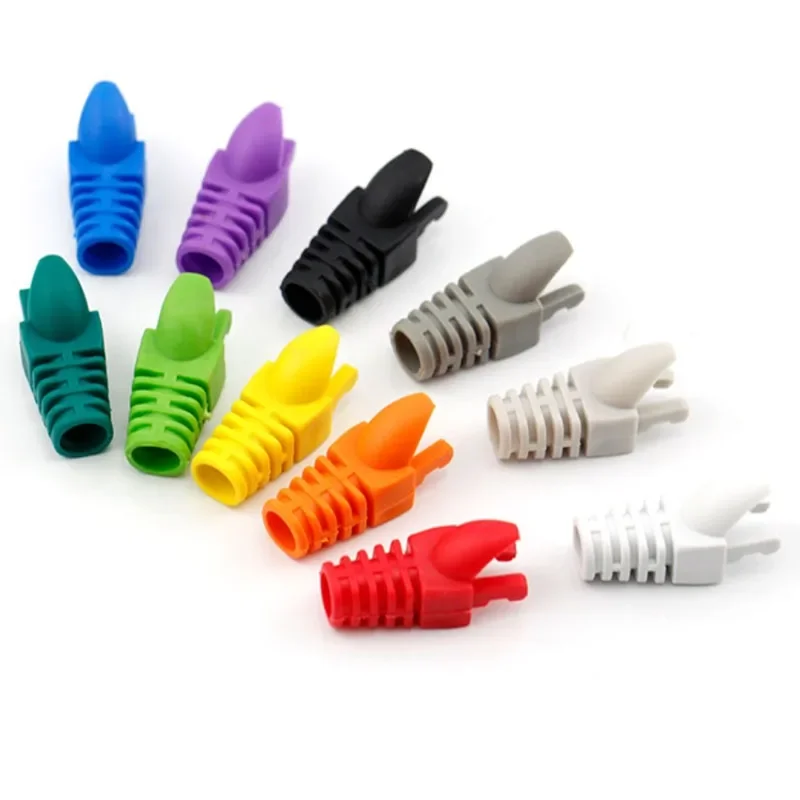 RJ45 Adapter Cap Ethernet Network Cable Strain Relief Boots Cable Connector Plug Cover Multicolour