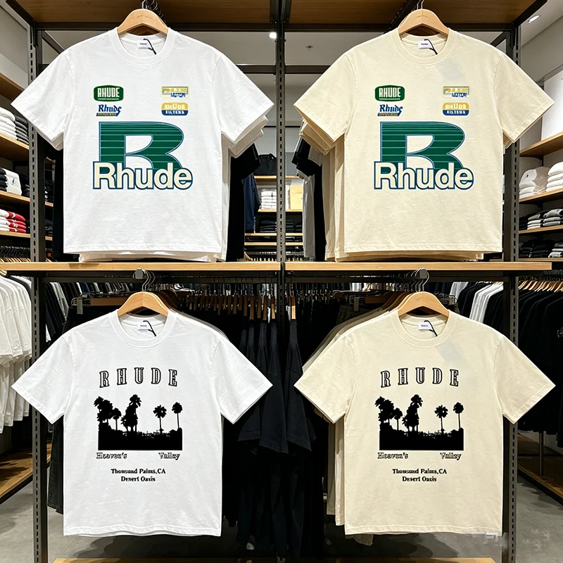 Streetwear Brand Logo - 스트리트웨어 브랜드 Rhude 티셔츠 여름 유행