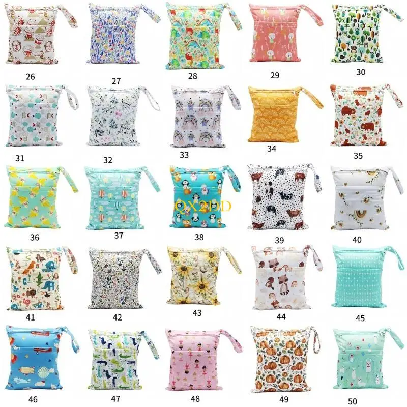 QX2D Multifunctional Baby Diaper Bag Organiser Case Safe and Breathable Storage Handbag Lightweight Travel Nappy