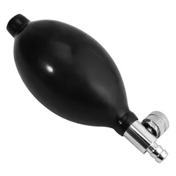 Replacement Black Manual Air Pump Inflation Sphygmomanometer Oximetro Latex Ball Bulb + Air Release